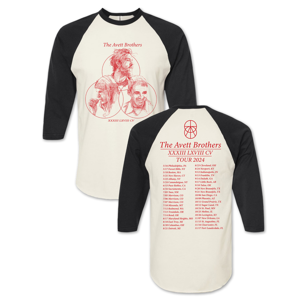 Tour 2024 (Black) Raglan