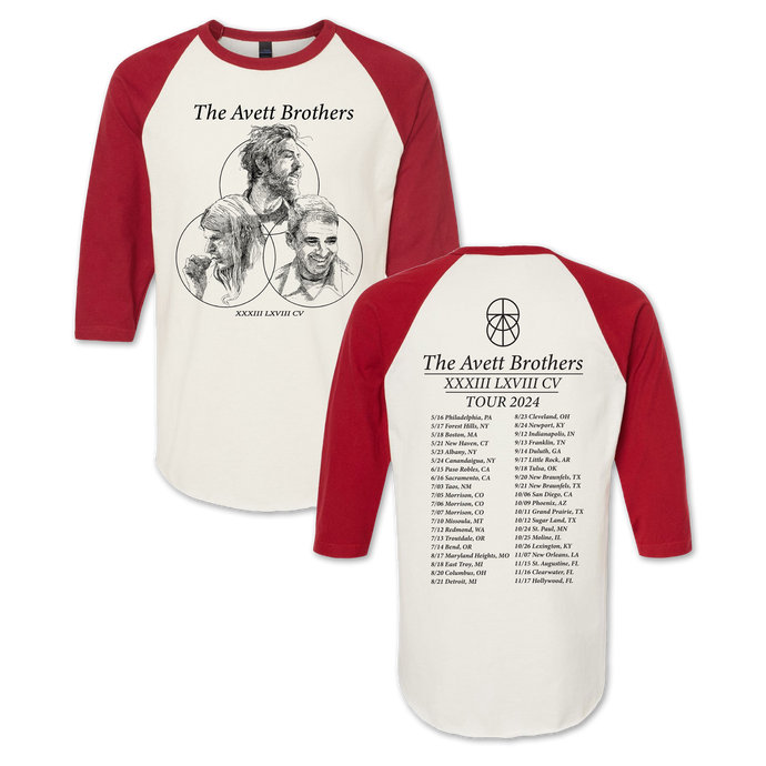 Tour 2024 (Red) Raglan