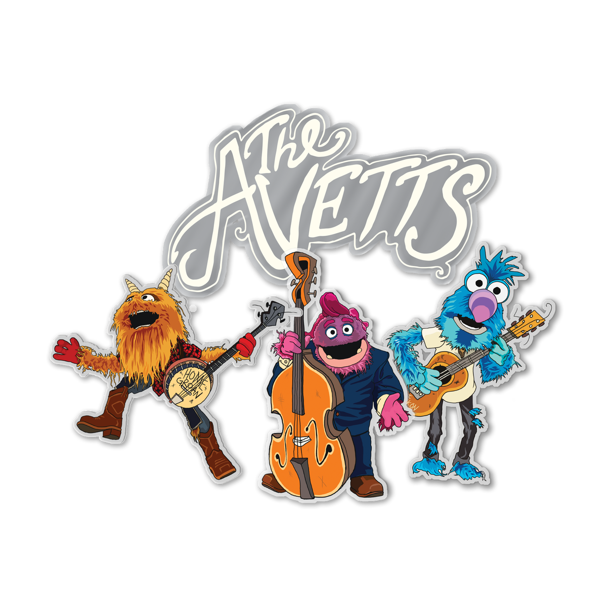 Sticker Puppet Puppets Sticker Pack – The Avett Brothers Store
