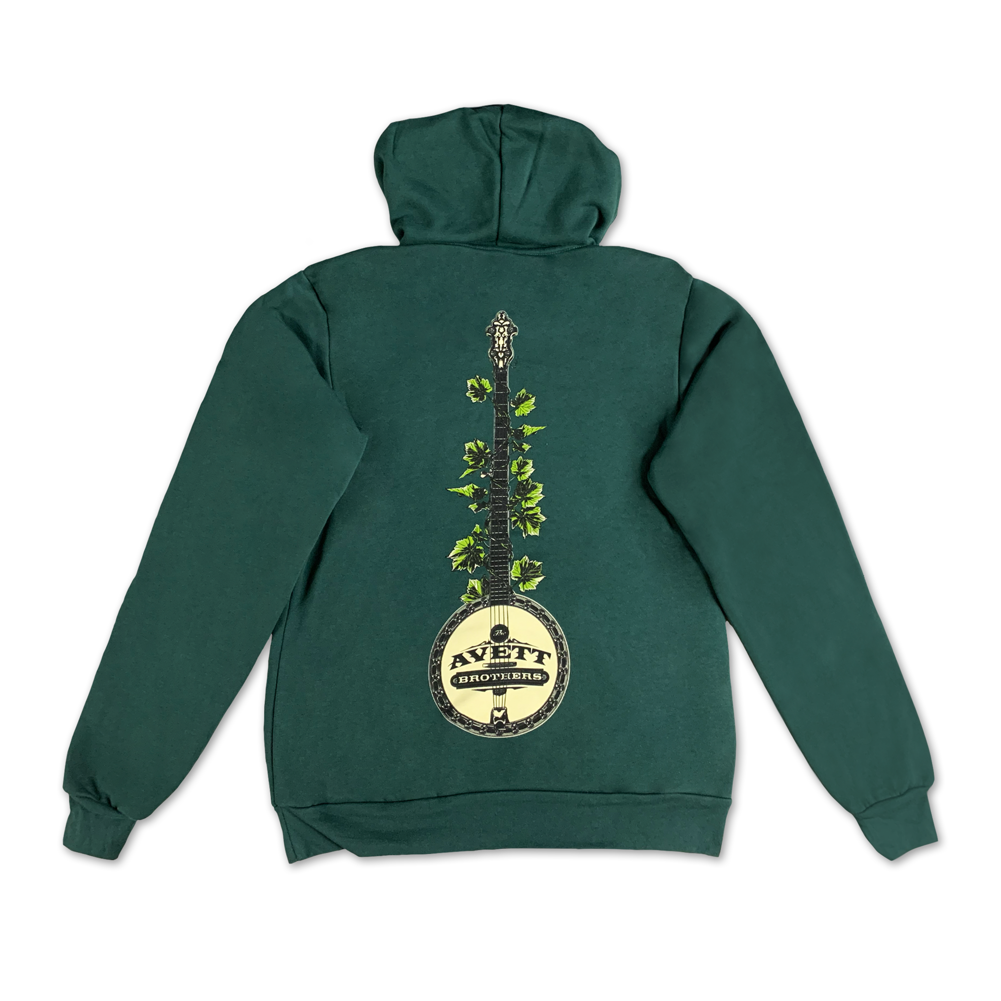 Banjo Ivy (Green) Pullover Hoodie – The Avett Brothers Store Banjo Ivy (Green) Pullover Hoodie – The Avett Brothers Store