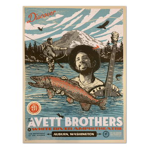 White River Amphitheater, Auburn, WA 7-17-22 Poster