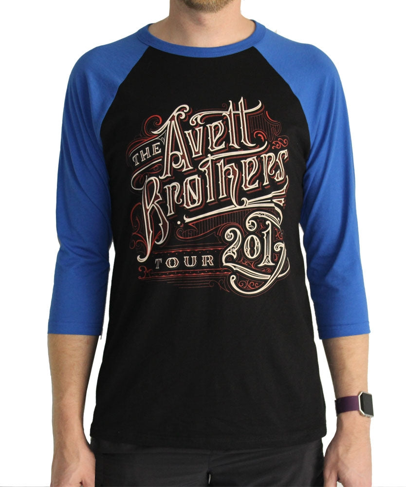 Spring 2017 Black/Blue Tour Raglan